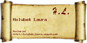 Holubek Laura névjegykártya